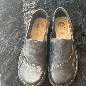 Earth Spirit Women’s Leather Loafers Black Shoes